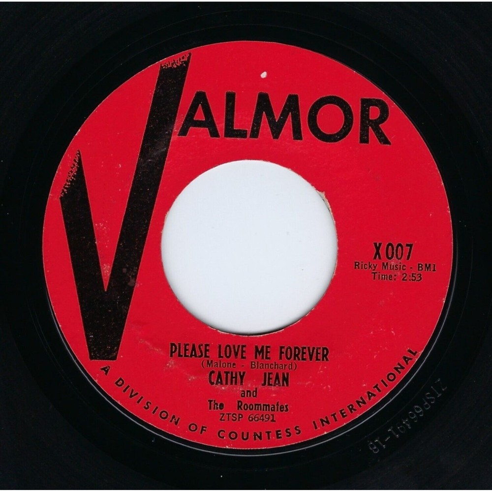 Cathy Jean & Roomm‎ates 45 Please Love Me Forever/Canadian Sunset VG Doo Wop